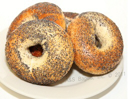 Poppy Seeded Bagel from A&S Bagels